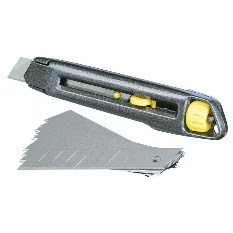 Pjovimo peilis Stanley Interlock 18 mm su lūžtančiais ašmenimis