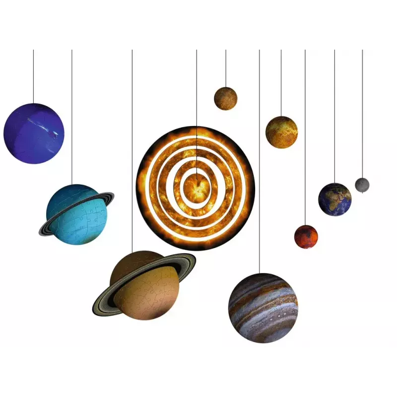 3D Dėlionė Ravensburger Saulės sistemos planetos