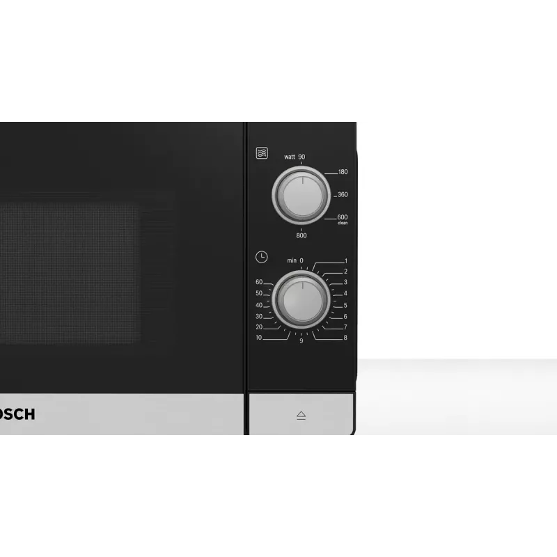 Bosch Serie 2 FFL020MS2 mikrobangų krosnelė, 20 L, 800 W, juoda su nerūdijančiu plienu