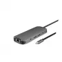 Chieftec DSC-901 USB-C jungčių stotelė, USB 3.2 Gen 1, HDMI, Gigabit LAN, 2x USB-A, 2x USB-C, titano atspalvio