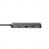 Chieftec DSC-901 USB-C jungčių stotelė, USB 3.2 Gen 1, HDMI, Gigabit LAN, 2x USB-A, 2x USB-C, titano atspalvio