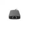 Chieftec DSC-901 USB-C jungčių stotelė, USB 3.2 Gen 1, HDMI, Gigabit LAN, 2x USB-A, 2x USB-C, titano atspalvio