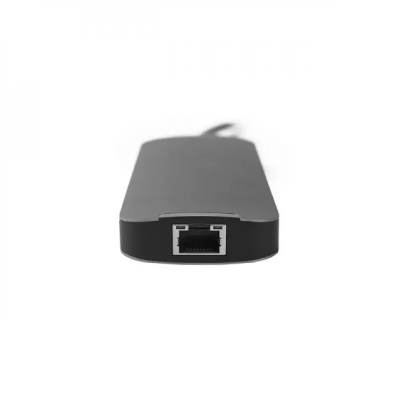 Chieftec DSC-901 USB-C jungčių stotelė, USB 3.2 Gen 1, HDMI, Gigabit LAN, 2x USB-A, 2x USB-C, titano atspalvio