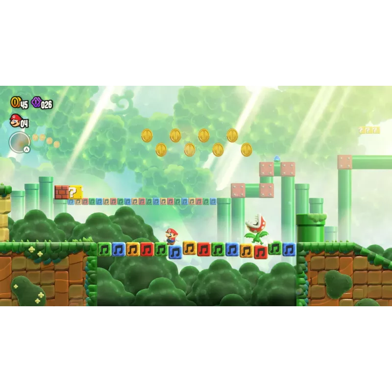 Nintendo Super Mario Bros. Wonder Standartinis daugiakalbis (tradicinė kinų, vokiečių, olandų, anglų, ispanų, prancūzų, italų, japonų, korėjiečių, portugalų, rusų) Nintendo Switch