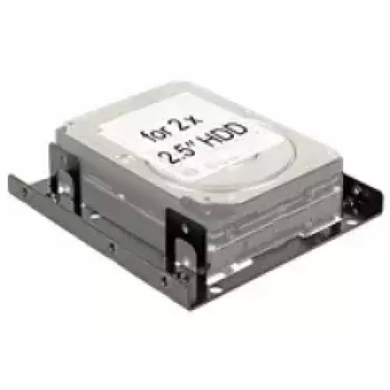 DeLOCK 18210 3,5 colio į 2 x 2,5 colio HDD/SSD montavimo rėmelis, juodas