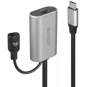 Lindy 5 m USB 3.2 Gen 1 C/C aktyvus ilgintuvas, juodas