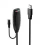 Lindy 43156 USB 3.0 aktyvus pailginimo kabelis, USB-A kištukas – USB-A lizdas, 10 m, USB 3.2 Gen 1, 5 Gbit/s, juodos spalvos