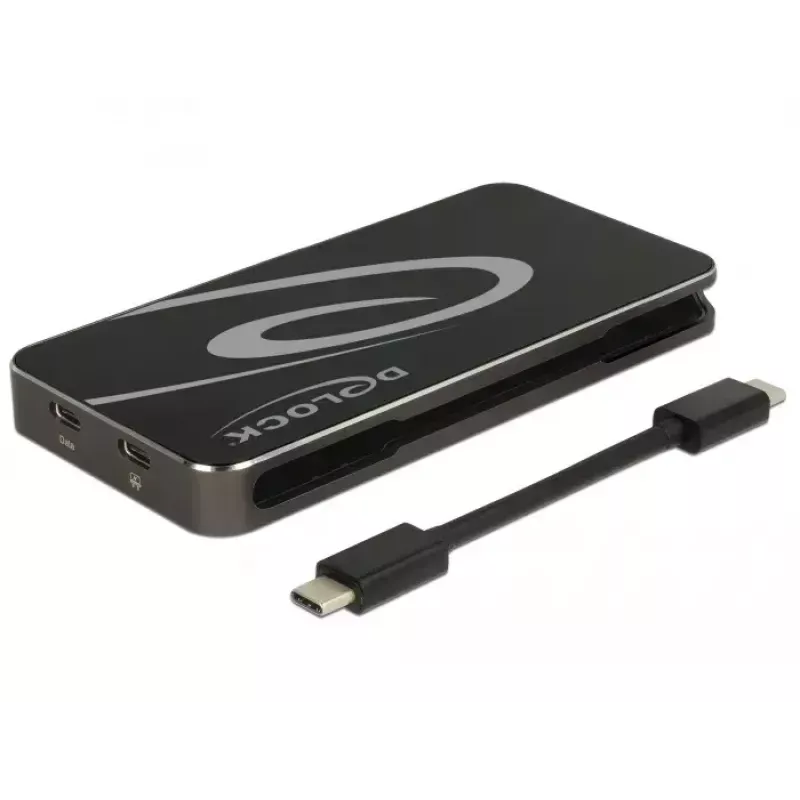 Docking stotelė DeLOCK USB Type-C 3.2 4K HDMI DP 1080p VGA USB Hub PD 3.0