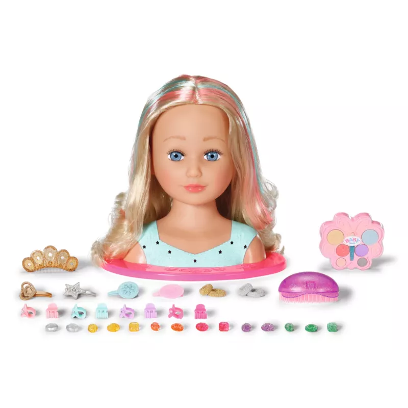 Makiažo ir plaukų formavimo rinkinys Zapf Creation BABY born Sister Styling Head Princess