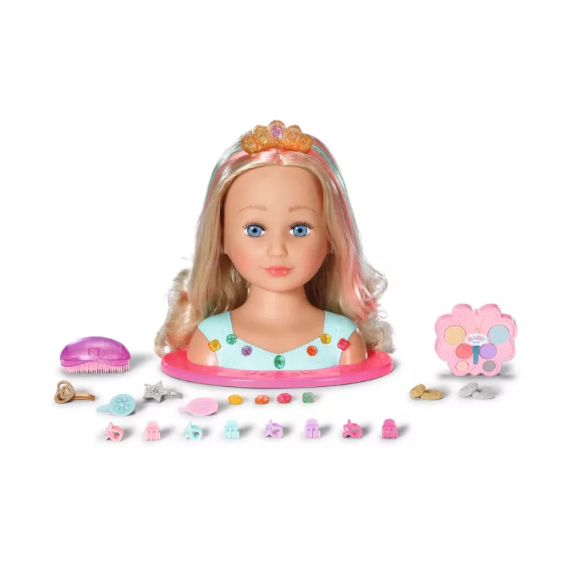 Makiažo ir plaukų formavimo rinkinys Zapf Creation BABY born Sister Styling Head Princess