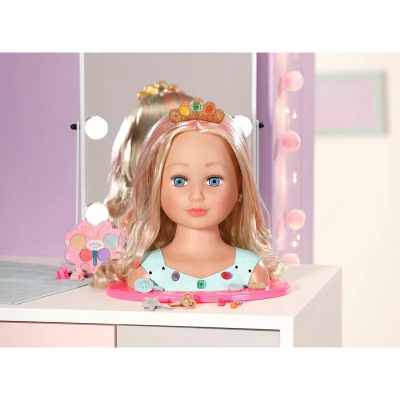 Makiažo ir plaukų formavimo rinkinys Zapf Creation BABY born Sister Styling Head Princess