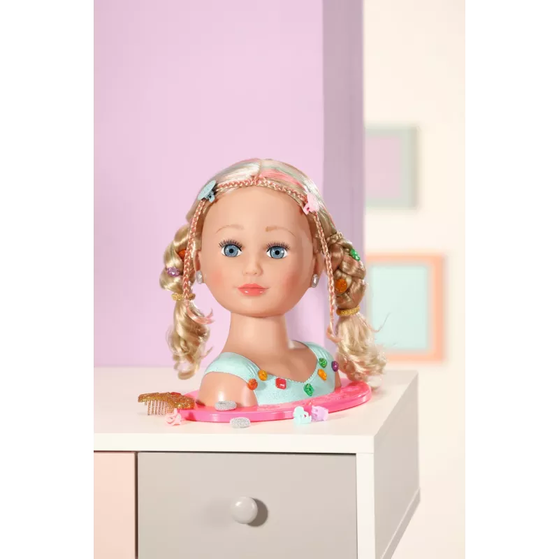 Makiažo ir plaukų formavimo rinkinys Zapf Creation BABY born Sister Styling Head Princess