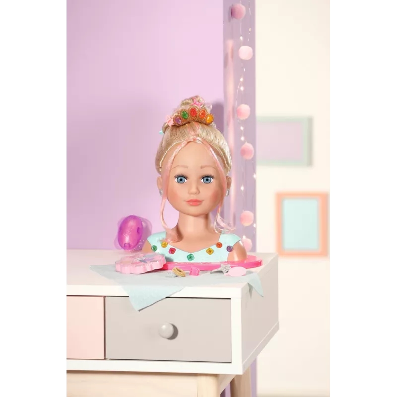 Makiažo ir plaukų formavimo rinkinys Zapf Creation BABY born Sister Styling Head Princess