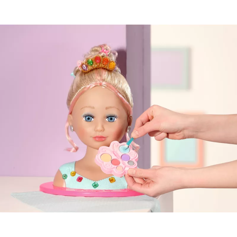 Makiažo ir plaukų formavimo rinkinys Zapf Creation BABY born Sister Styling Head Princess