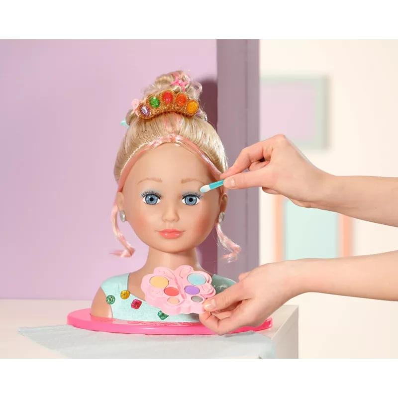 Makiažo ir plaukų formavimo rinkinys Zapf Creation BABY born Sister Styling Head Princess