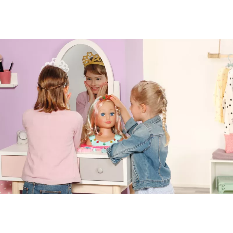 Makiažo ir plaukų formavimo rinkinys Zapf Creation BABY born Sister Styling Head Princess
