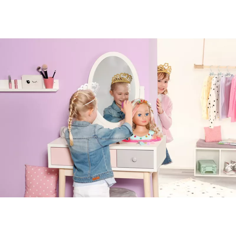 Makiažo ir plaukų formavimo rinkinys Zapf Creation BABY born Sister Styling Head Princess