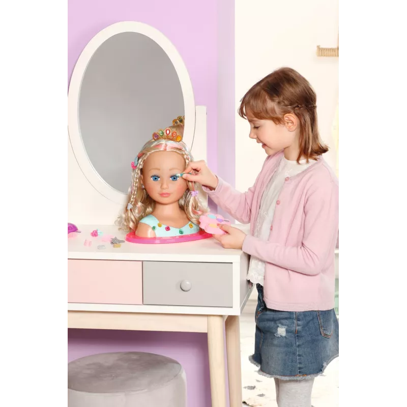 Makiažo ir plaukų formavimo rinkinys Zapf Creation BABY born Sister Styling Head Princess