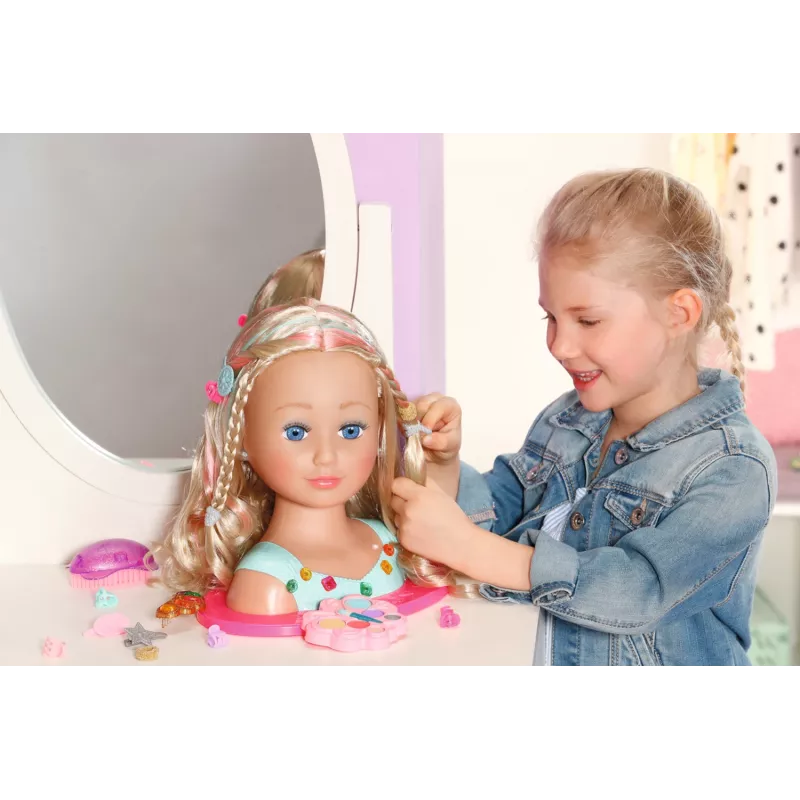 Makiažo ir plaukų formavimo rinkinys Zapf Creation BABY born Sister Styling Head Princess