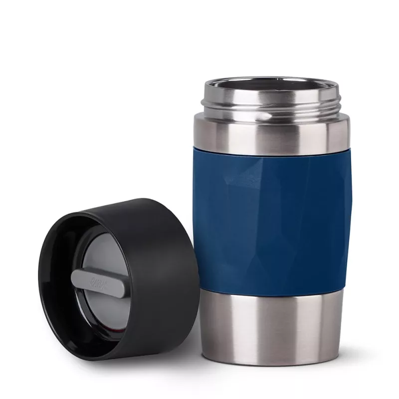 EMSA Travel Mug Compact termopuodis 300 ml mėlynas, nerūdijantis plienas