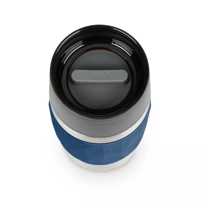 EMSA Travel Mug Compact termopuodis 300 ml mėlynas, nerūdijantis plienas