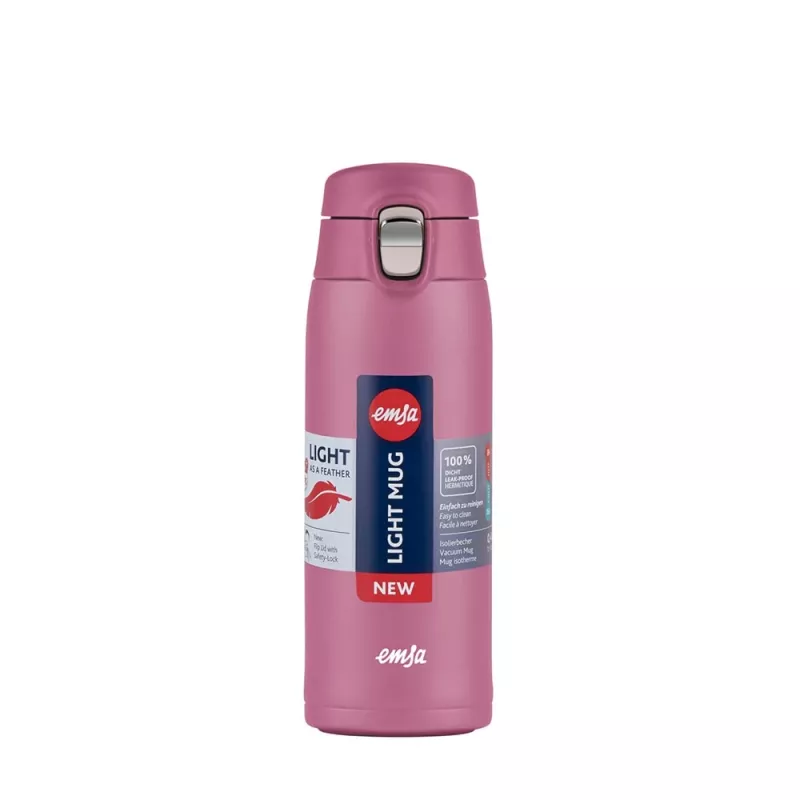 EMSA Light Mug puodelis 400 ml Rožinis