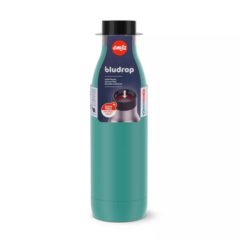 EMSA Bludrop Color N31110 termosas kasdieniam naudojimui 700 ml nerūdijantis plienas žalias