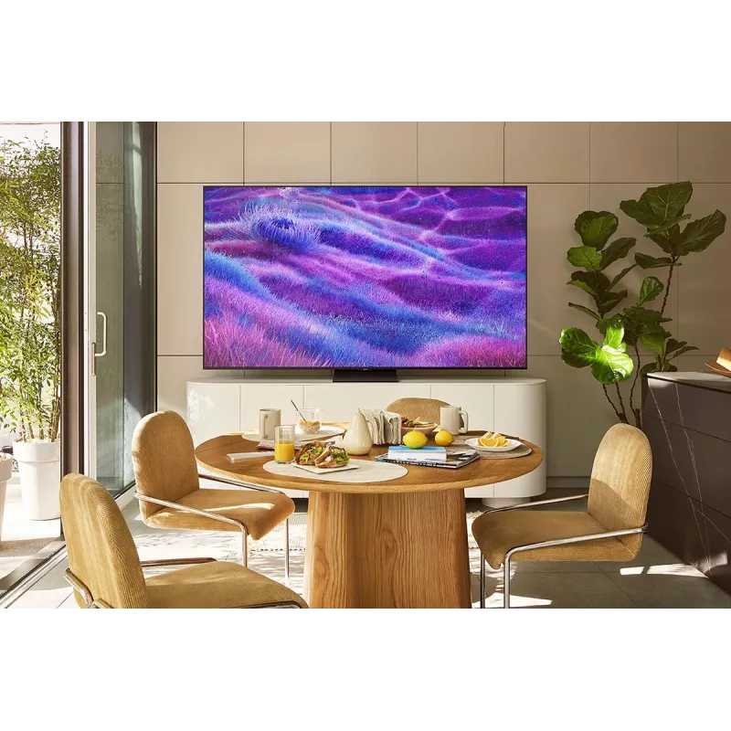 Samsung GQ50QN80FAU 127 cm (50 colių) 4K Ultra HD QLED Smart TV Wi-Fi anglies, sidabrinis