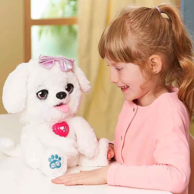 Minkštas žaislas VTech Schlecki glaustantis šuniukas – interaktyvus pliušinis šuniukas VTech