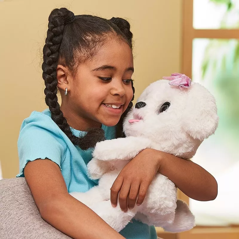 Minkštas žaislas VTech Schlecki glaustantis šuniukas – interaktyvus pliušinis šuniukas VTech