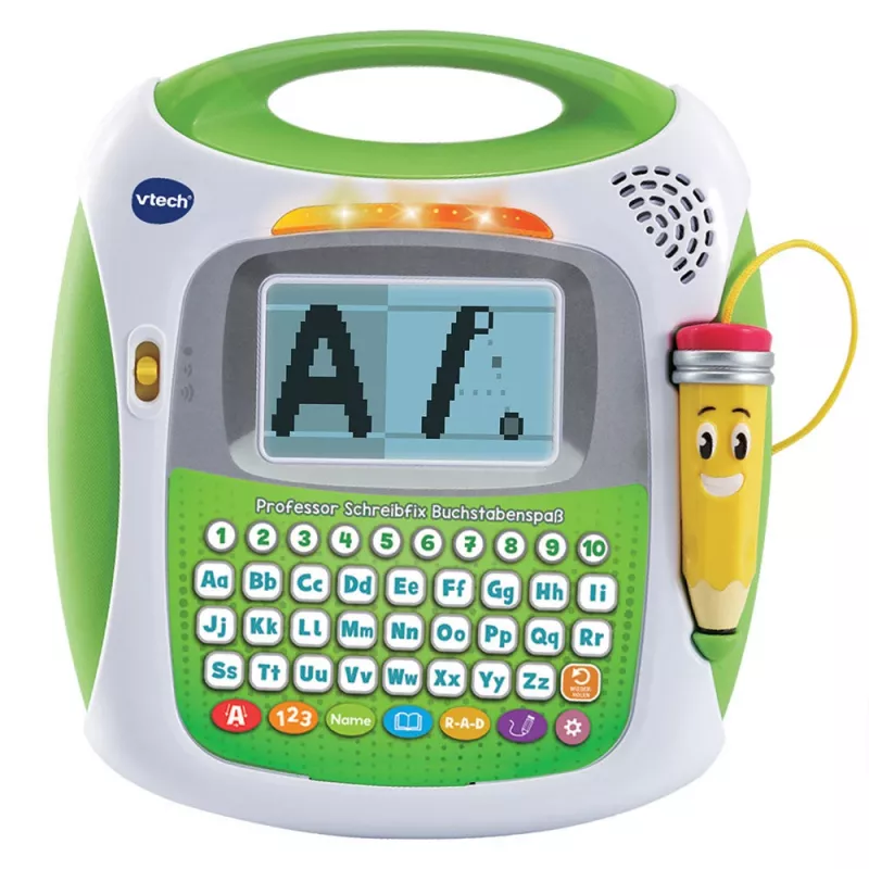 VTech 617004 – žaidimų konsolė, 4–8 metams, reikalingos AA baterijos, žalia/balta