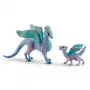 Figūrėlė Schleich BAYALA Gėlių drakono mama ir vaikas