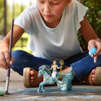 Figūrėlė Schleich BAYALA Undinė Eyela ant povandeninio žirgo