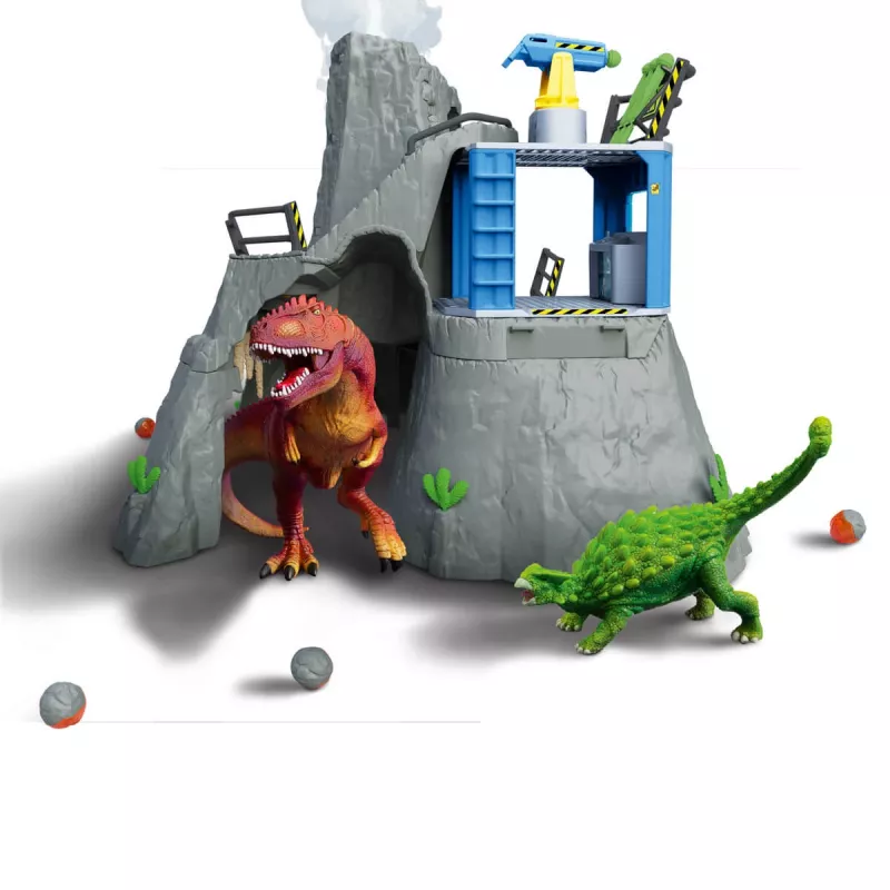 Žaidimų rinkinys Schleich Dinozaurų ugnikalnio ekspedicijos bazinė stovykla 42564