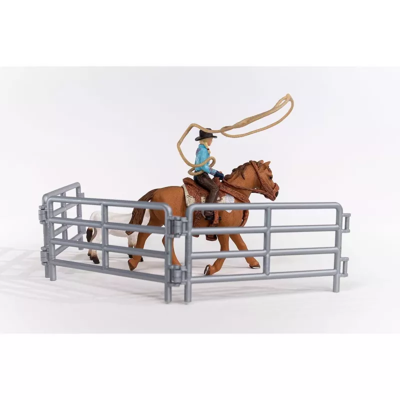 schleich Cowgirl Team Roping Fun žaidimo rinkinys, 3 m., įvairiaspalvis