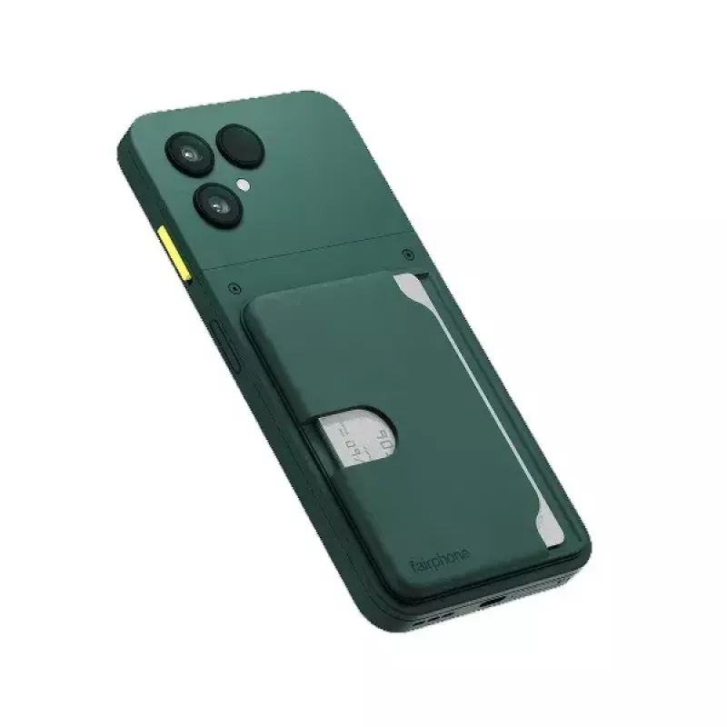 Kortelių laikiklis Fairphone mobiliojo telefono dėklui — modelis F6CRDH-1GR-WW1, žalias, plastikinis, 73,1×106,5×8,4 mm