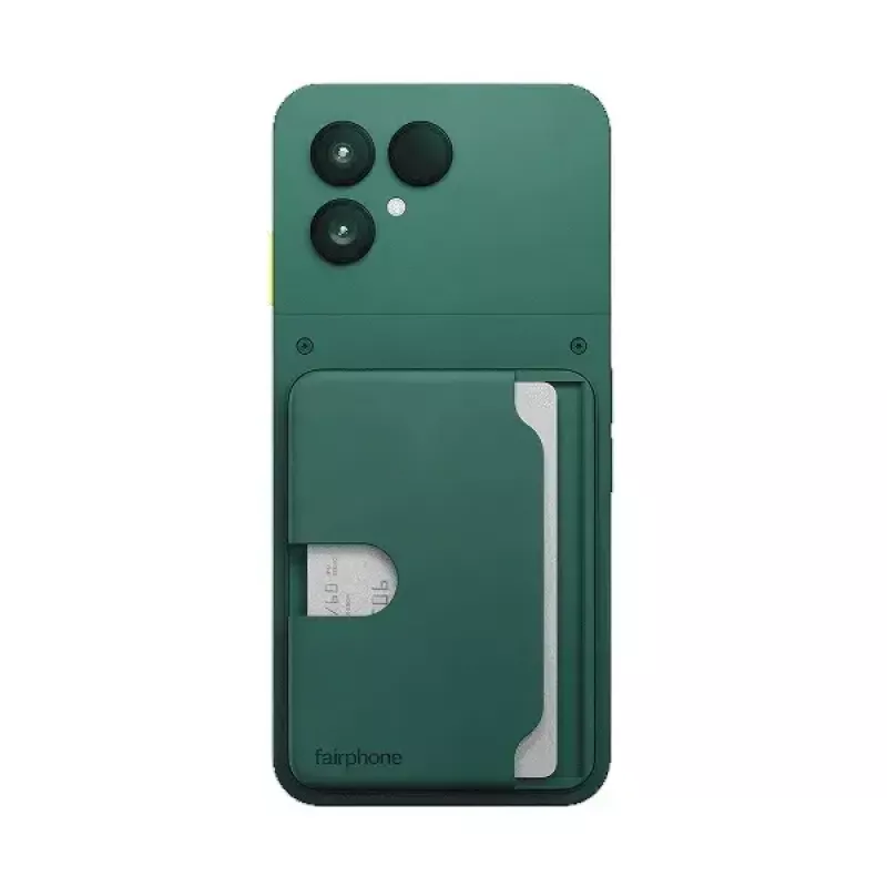 Kortelių laikiklis Fairphone mobiliojo telefono dėklui — modelis F6CRDH-1GR-WW1, žalias, plastikinis, 73,1×106,5×8,4 mm
