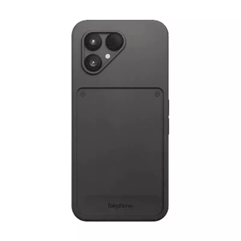 Apsauginis dėklas Fairphone Protective Case v1, skirtas Fairphone (Gen. 6) – juodas, tinka 16 cm (6,3 colio) ekranui