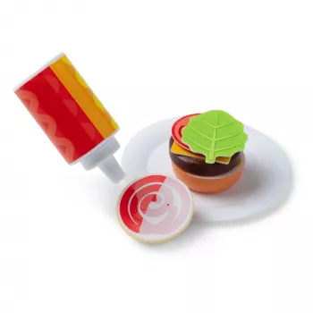 Melissa & Doug Flip & Fry Grill kepimo ir gruzdinimo žaidimų rinkinys su Water WOW spalvų keitimo maistu, ikimokyklinis žaislas, nuo 3 metų