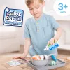 Melissa & Doug Simmer & Stir Stovetop Play Set su Water WOW! spalvas keičiančiu žaidimų maistu, ikimokyklinis žaislas, nuo 3 metų