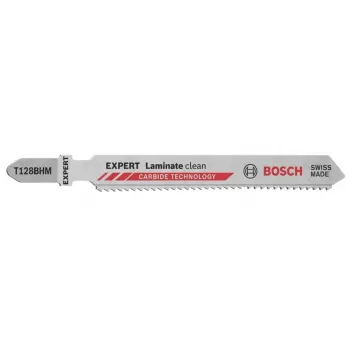 Pjūklelio geležtė Bosch T128BHM karbidinė 2 vnt. laminatui PVC