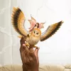 Schleich BAYALA Fairy in Flight ant Glam-Owl, 5 m., Saulės Elfai, Vienaragiai ir Fėjos, Įvairiaspalvis, Plastikas