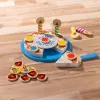 Melissa & Doug gimtadienio tortas – medinė žaidimų pica su keičiamais papuošimais ir 7 žvakėmis