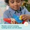 Medinis statomų transporto priemonių rinkinys Melissa & Doug Blockables, 54 dalių, jungiamas, FSC sertifikuotas