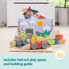 Medinis statomų transporto priemonių rinkinys Melissa & Doug Blockables, 54 dalių, jungiamas, FSC sertifikuotas
