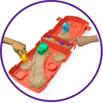 Spin Master Kinetic Sand – Ūkio rinkinys su smėliu
