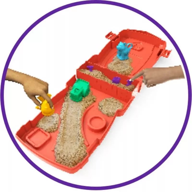 Spin Master Kinetic Sand – Ūkio rinkinys su smėliu