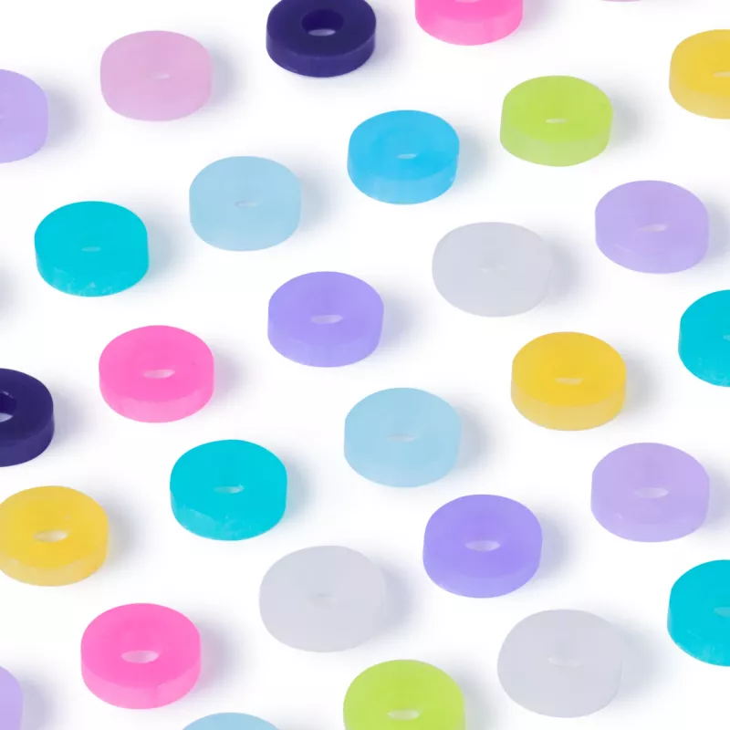 Papildymo rinkinys vaikų apyrankių gamybai Cool Maker Stack’d Heishi 1300 karoliukų 15 apyrankių