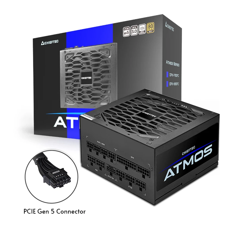 Chieftec Atmos maitinimo blokas 750 W 20+4 pin ATX ATX juodas