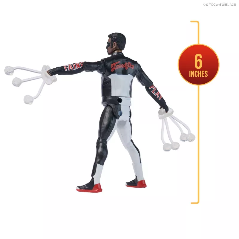 DC Comics SUPERMAN Mr. Terrific Epic Strike veiksmo figūrėlė, 15 cm, autentiškas filmo stilius, 2 aksesuarai, žaislai vaikams nuo 4 metų